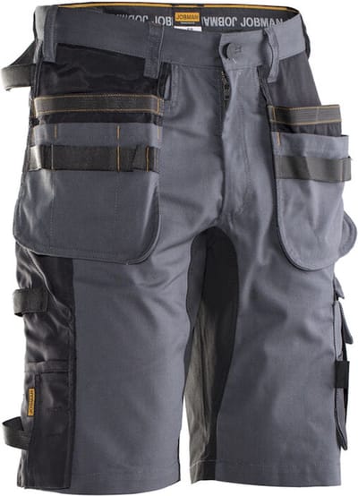 Jobman 2168 Stretch Shorts HP 65216818 - Donkergrijs/Zwart - C44