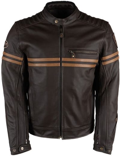 MOTOBLOUZ Motorjas LEGEND Mannen|4-seizoenen|Donkerbruin XL CE-gekeurd