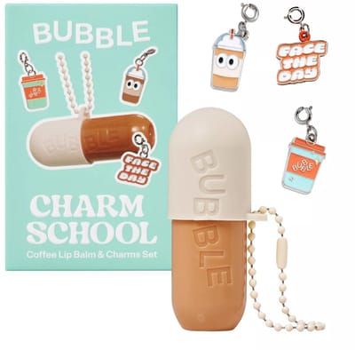 Bubble Skincare Charm School – Coffee Lip Balm & Charms Set – Lippenbalsem Cadeauset