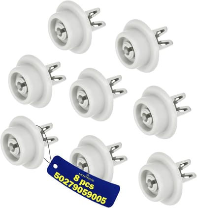 Vaatwasser Onderdelen - Mand Wielen - Beschermt Bestek - 10 Jaar Garantie - 23.4mm Diameter