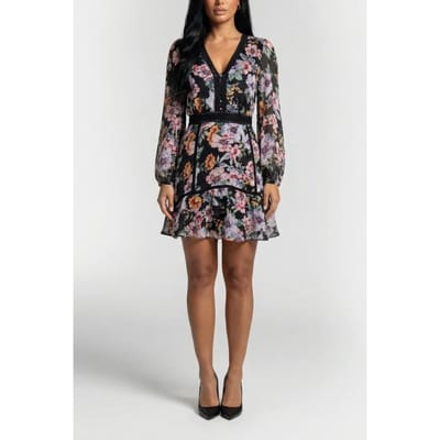 GUESS  Eco Ls Elana Dress Ciaobella Maat: XS | Mini Jurken Outlet | Dames | Zwart