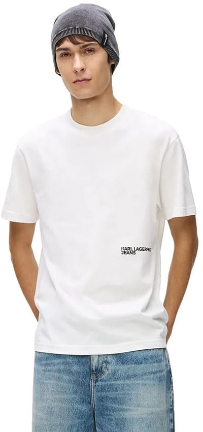 Karl Lagerfeld Jeans B1m17069 T-shirt Met Korte Mouwen Wit S Man
