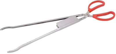 Dailygoods- Krabtang Roestvrij Staal - Hittebestendige Vistang - Kunststof Handgrepen - Antislip - 51 cm Lengte - Lichtgewicht