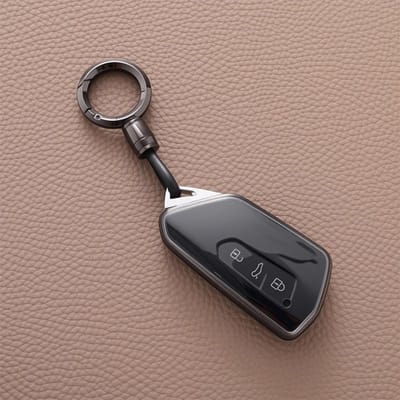 Nouvelle Coque de Protection Porte-Clés Style Noir Pour Volkswagen Vw Golf 8 Mk8 Id-4 Id-6 Pour Skoda Octavia A8 Pour Seat Leon Fr Mk4 Cupra gray