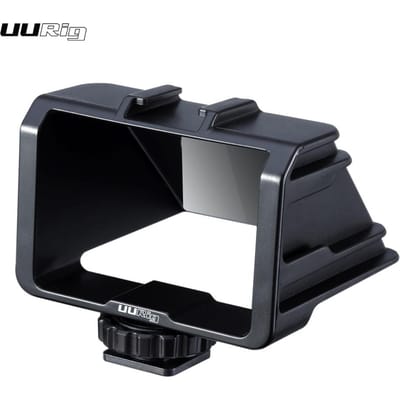 UURig Vlog Selfie Klapscherm met Cold Shoe voor Systeemcamera voor Video Youtuber zwart