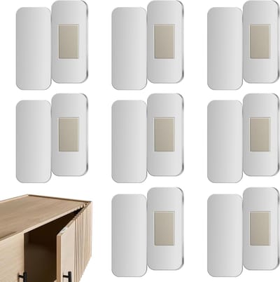 Sterke Magnetische Kastsloten - 8 Paar Magnetische Deursluitingen met Plakstrip, Geen Boren Nodig, Ideaal voor Keuken, Kasten en Laden, Eenvoudig te Installeren
