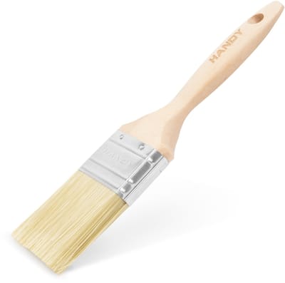 Verfkwast 2,5 Inch (63 mm) – Dun Model – Houten Handgreep – Platte Kwast Voor Muur, Schutting En Grondverf – Voor Water- En Oplosmiddelhoudende Verf [11193D]