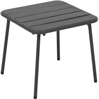 Hesperide Bijzettafel / tuin salon tafel Phuket - metaal - antraciet - 45 x 45 x 41 cm - voor buiten