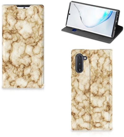 Samsung Galaxy Note 10 Standcase Marmer Goud