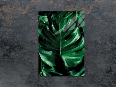 TMK ArtDeko - Snijplank - Monsteramotief - Glas - 35x52 cm