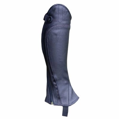 Mondoni Shine Line Minichaps - Maat: XXS - Zwart - Leer