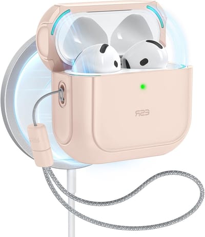 Beschermhoes voor AirPods 4 (2024 USB-C) met Sleutelkoord en MagSafe Compatibiliteit