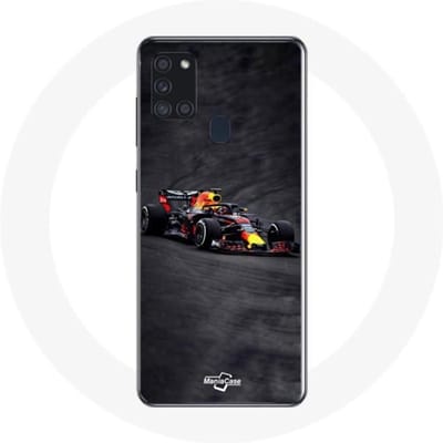 Samsung Galaxy A21S Hoesje Formule 1 Max Verstappen F1 zwart rood en geel