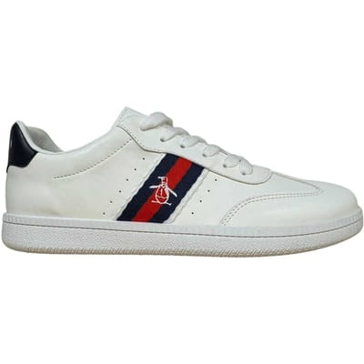 Original Penguin Heren Platte Trainers (Wit)