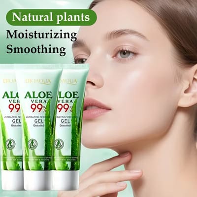 Aloë Vera Gel – Hydraterende Gel voor Gezicht, Lichaam & Handen – Kalmerende Huidverzorging – Voor Alle Huidtypes – 1 Stuk
