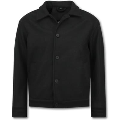 Heren Jack - Tussenjas Heren - Heren Overshirt - 528 - Zwart