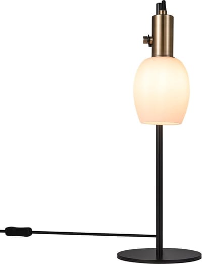 Nordlux Arild-tafellamp-E14-opaal glas/zwart