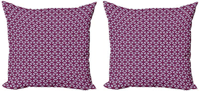 ABAKUHAUS Geometrisch Kussenhoes Set – 2x45x45 cm – Dubbelzijdig Bedrukt – Multicolor