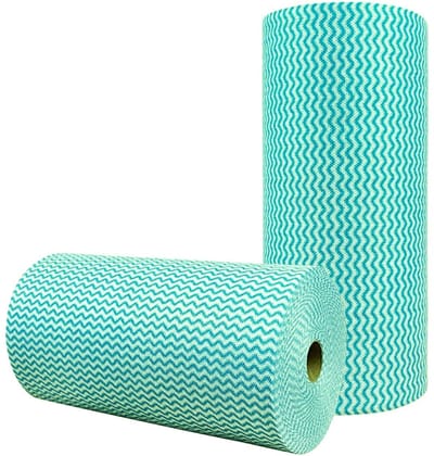Dailygoods- Reinigingsdoekrol 50 Vellen - Zacht/Sneldrogend - Duurzaam - Herbruikbaar - Keuken/Auto - Formaat 34 x 25 cm - Schoonmaakdoek
