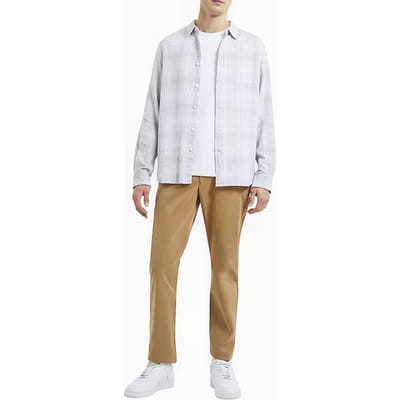 French Connection Berrow Dobby Cotton Shirt White Größe: S | Casual hemden Outlet | Herren | Weiß