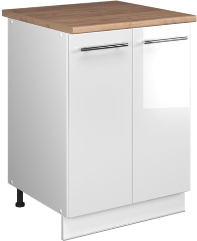 Vicco Wastafelkast Fame-Line, Wit Hoogglans/Wit, 60 cm