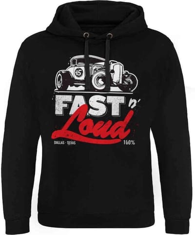 Fast N' Loud Hoodie/trui -S- Hot Rod Zwart