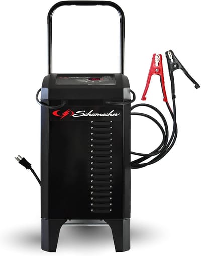 6-in-1 Acculader, Motorstarter op Wielen voor 6V/12V Auto, Motor & Boot