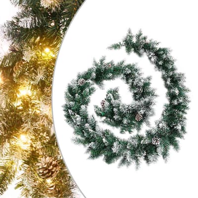 vidaXL - Kerstslinger - met - LED-lampjes - 5,2 - m - PVC - groen
