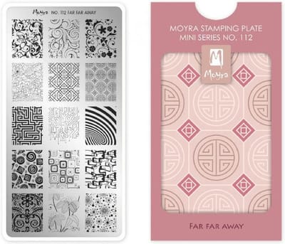 Moyra Mini Stamping Plate 112 Far Far Away