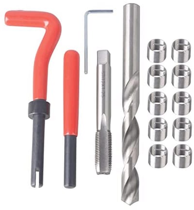 Draadherstelset M12x1.25mm - Helicoil en Gereedschapset voor Draadinsluiting en Autoherstel