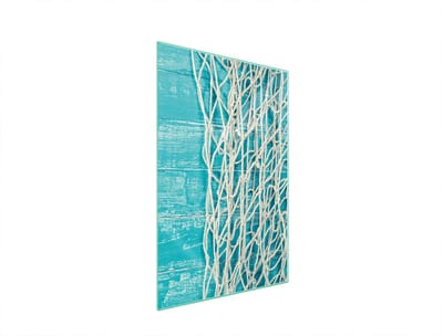 TMK ArtDeko - Snijplank - 35x52 cm - Hartglas - Turkis