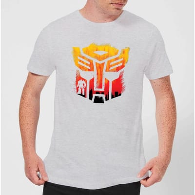 Transformers Autobot Symbol Men's T-Shirt - Grey - L