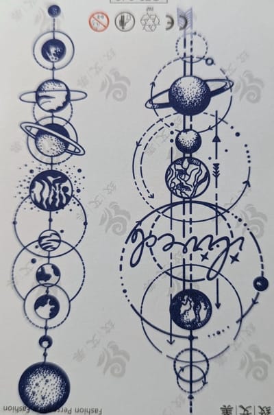 Semi-permanente tatoeage - Bijna original - Makkelijk in gebruik - Kool - Sexy - Waterbestendig - Mooie ontwerpen - Natuurlijk Veganistisch - Niet-toxisch – Duur tot 10 a 15 dagen - Door idereen te gebruiken.- A28
