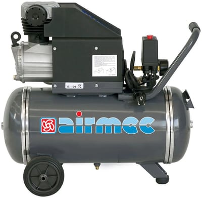 AIRMEC C25 Verrijdbare Oliegesmeerde zuigercompressor 190 ltr/min - 1,65 pk