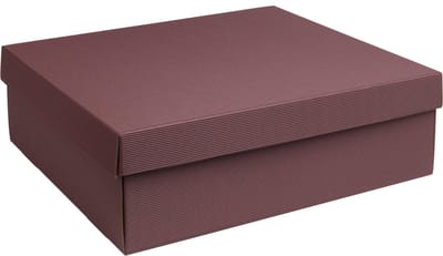 Geschenkdoos met deksel karton BORDEAUX 40x30x12cm (35 stuks)