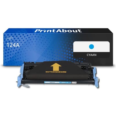 PrintAbout huismerk Toner 124A (Q6001A) Cyaan Geschikt voor HP