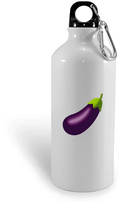 Hacebo® - Aubergine waterfles - Groente - Groente liefhebbers - Vruchtgroente - gezond eten - voedsel - water fles - 400ML