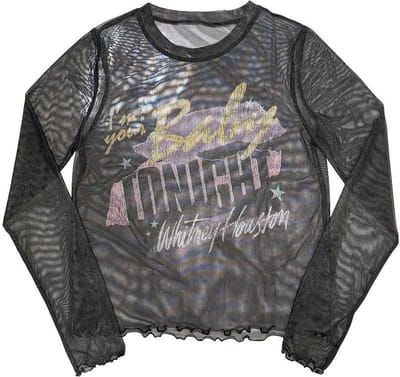 Whitney Houston - I'm Your Baby Longsleeve top - XS - Zwart