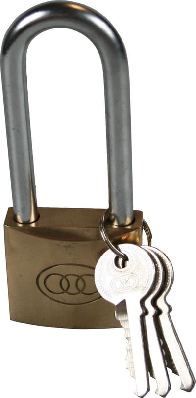 Benson Hangslot - Gehard Staal - Inclusief 3 Sleutels - 50 mm - Hoge Beugel
