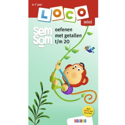 Loco mini Semsom oefenen met getallen t/m 20 Educatieve boeken (spelletjes en raadsels)