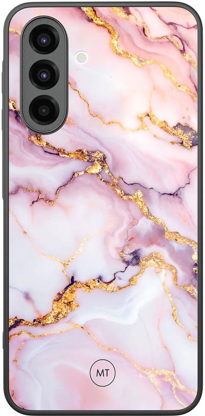 Hoesje geschikt voor Samsung Galaxy A26 - Marble pink - TPU Hard Case Backcover - Roze - Mooie Telefoonhoesjes