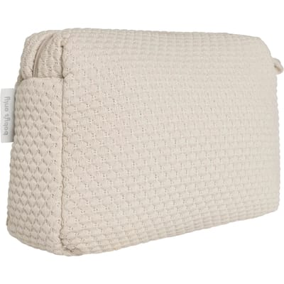 Baby's Only Gebreide baby toilettas - Luieretui Sky - Warm Linen - 25x10x20 cm - Met ritssluiting