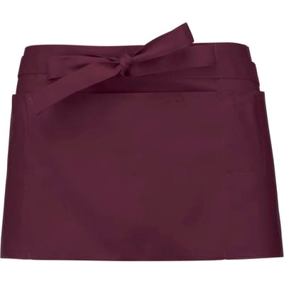 Schort/Tuniek/Werkblouse Unisex One Size Kariban Wine 65% Polyester, 35% Katoen