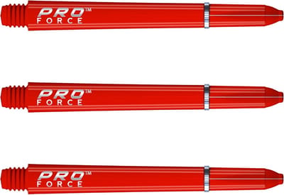 Dartpijlen Stelen Rood Nylon Ringgreep Medium Set van 3