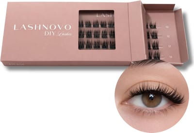 Lashnovo - Dune - DIY Cluster Lashes - 10 & 12 & 14 mm - Wimperextensions - Nepwimpers - Wimpers