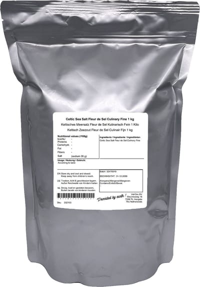 Keltisch Zeezout Fleur de Sel 2 - 4 mm - 1 Kg - VehGro