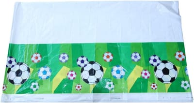 Tafelkleed Voetbal - Feestdecoratie - Feestelijke Gelegenheid - Waterafstotend Materiaal - M - Groen