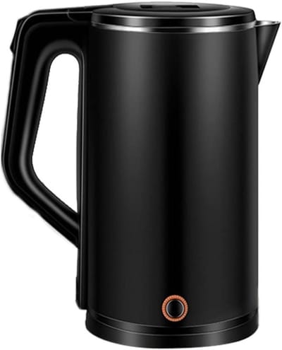 Elektrisch Waterkokers - Waterkoker Snelkoker - Snel Water Koken - Dubbelwandig Anti-Scald - 2 Liter - Rood