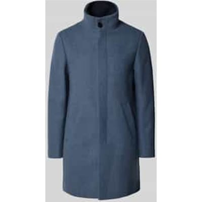 Regular fit lange jas van katoenmix met viscose