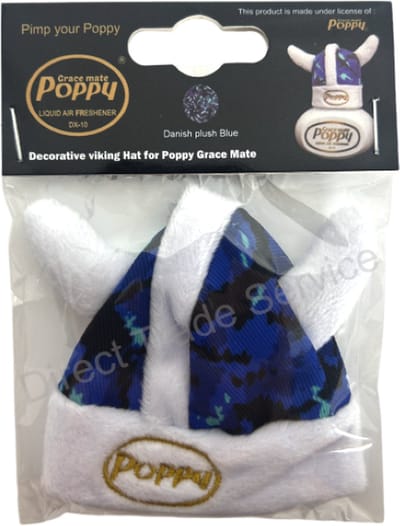 POPPY GRACE MATE® Deense pluche viking mutsje Blauw